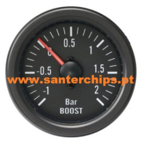 Manómetro estilo VDO Pressão Turbo 2 Bar