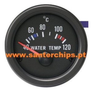 Manómetro estilo VDO Temperatura de água